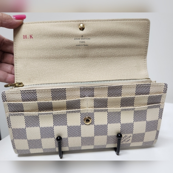 LOUIS VUITTON Damier Azur Sarah Long Wallet CA3181 - Picture 7 of 15
